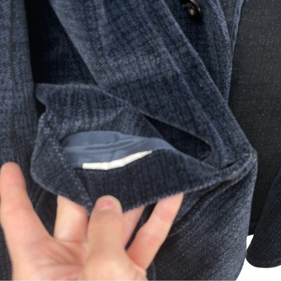 Armani Collezioni Blue Velvet Mandarin Collar Button Front Sport Jacket US XL - Picture 10 of 10